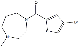 (4-bromothiophen-2-yl)-(4-methyl-1,4-diazepan-1-yl)methanone Struktur