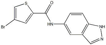 4-bromo-N-(1H-indazol-5-yl)thiophene-2-carboxamide Struktur