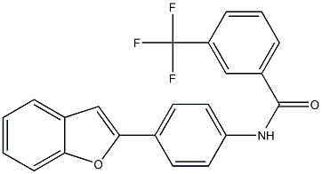 N-[4-(1-benzofuran-2-yl)phenyl]-3-(trifluoromethyl)benzamide Struktur