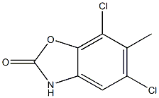 5,7-dichloro-6-methyl-3H-1,3-benzoxazol-2-one Struktur