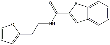 N-[2-(furan-2-yl)ethyl]-1-benzothiophene-2-carboxamide Struktur