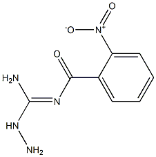 N-[amino(hydrazinyl)methylidene]-2-nitrobenzamide Struktur