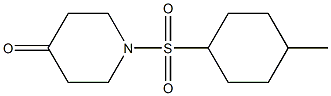 1-(4-methylcyclohexyl)sulfonylpiperidin-4-one Struktur