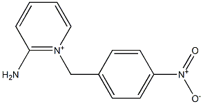 1-[(4-nitrophenyl)methyl]pyridin-1-ium-2-amine Struktur