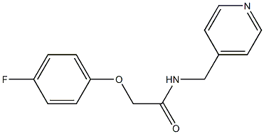 2-(4-fluorophenoxy)-N-(pyridin-4-ylmethyl)acetamide Struktur