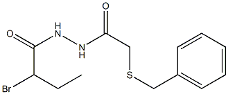 N'-(2-benzylsulfanylacetyl)-2-bromobutanehydrazide Struktur