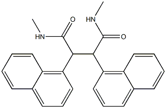 N,N'-dimethyl-2,3-dinaphthalen-1-ylbutanediamide Struktur