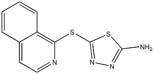 5-isoquinolin-1-ylsulfanyl-1,3,4-thiadiazol-2-amine Struktur