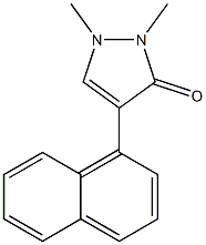 1,2-dimethyl-4-naphthalen-1-ylpyrazol-3-one Struktur