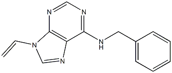 N-benzyl-9-ethenylpurin-6-amine Struktur