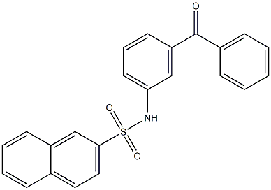 N-(3-benzoylphenyl)naphthalene-2-sulfonamide Struktur