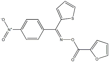 [(Z)-[(4-nitrophenyl)-thiophen-2-ylmethylidene]amino] furan-2-carboxylate Struktur