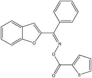 [(Z)-[1-benzofuran-2-yl(phenyl)methylidene]amino] thiophene-2-carboxylate Struktur