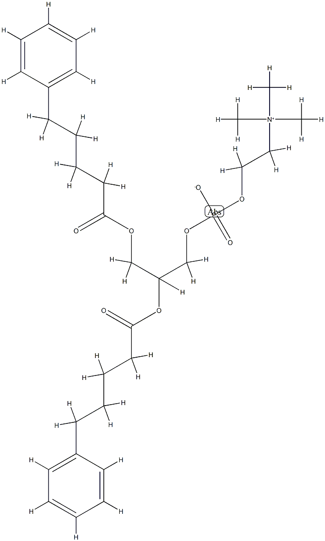 1,2-diphenylvaleroyl-3-phosphatidylcholine Struktur