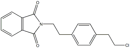 2-(4-(2-chloroethyl)phenethyl)isoindoline-1,3-dione Struktur