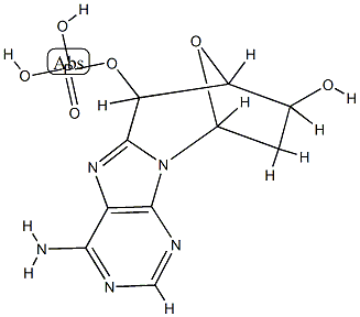 8,5'-cyclo(deoxyadenosine 5'-monophosphate) Struktur