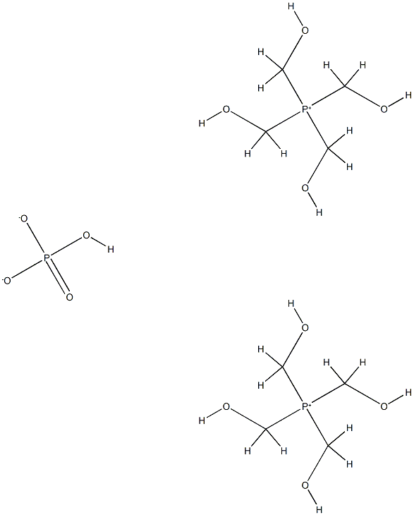 tetrakis(hydroxymethyl)phosphonium phosphate(2:1) Struktur