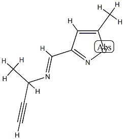 3-Butyn-2-amine,N-[(5-methyl-3-isoxazolyl)methylene]-(9CI) Struktur