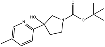 1-BOC-3-(5-METHYL-2-PYRIDINYL)-3-HYDROXYPYRROLIDINE Struktur