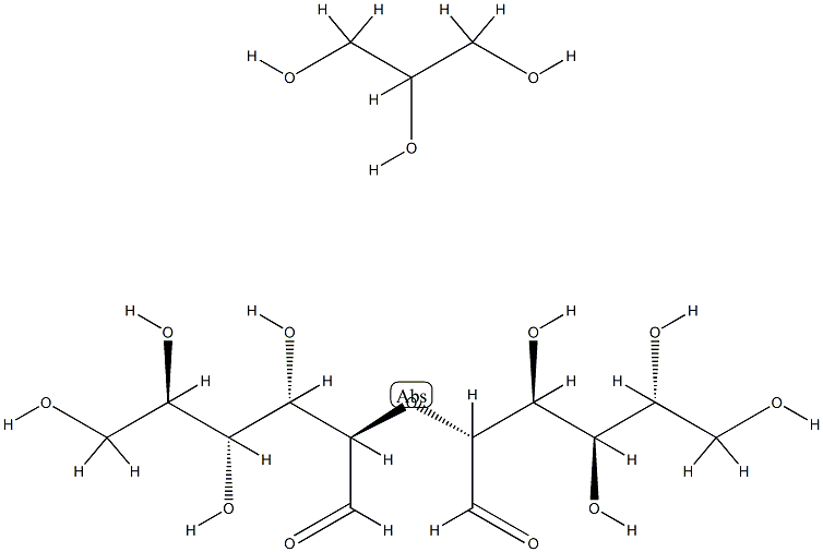 d-Glucose, ether with glycerol Struktur