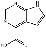 7H-Pyrrolo[2,3-d]pyrimidine-4-carboxylic acid Struktur