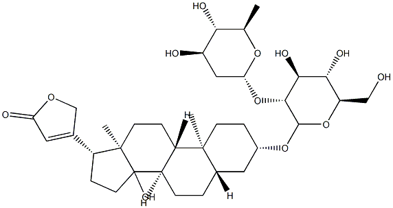 uzarigenin-glucoside-canaroside Struktur