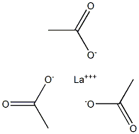 Acetic acid, lanthanum salt (1:) Struktur