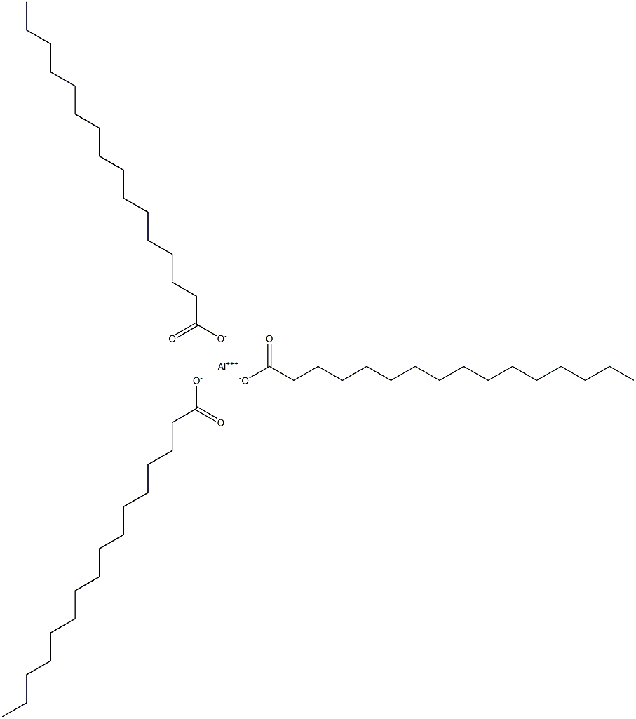 Hexadecanoic acid, aluminum salt, basic Struktur