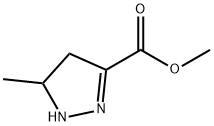 2-Pyrazoline-3-carboxylicacid,5-methyl-,methylester(6CI) Struktur