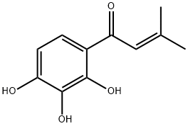 2-Buten-1-one,3-methyl-1-(2,3,4-trihydroxyphenyl)-(9CI) Struktur