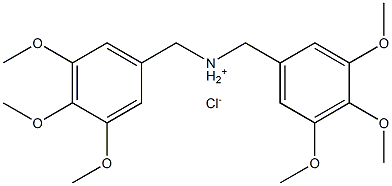 Benzenemethanamine,3,4,5-trimethoxy-N-[(3,4,5-trimethoxyphenyl)methyl]-, hydrochloride (1:1) Struktur