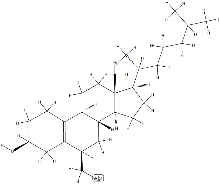 6-astatomethyl-19-norcholest-5(10)-en-3-ol Struktur