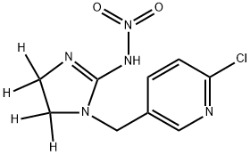 IMIDACLOPRID D4 (IMIDAZOLIDIN-4,4,5,5 D4) Struktur