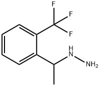 1-(1-(2-(trifluoromethyl)phenyl)ethyl)hydrazine Struktur