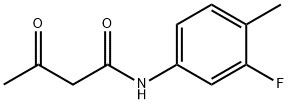 N-(3-fluoro-4-methylphenyl)-3-oxobutanamide Struktur