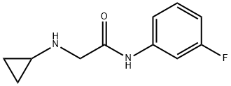 2-(cyclopropylamino)-N-(3-fluorophenyl)acetamide Struktur