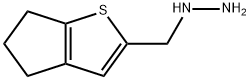 1-((5,6-dihydro-4H-cyclopenta[b]thiophen-2-yl)methyl)hydrazine Struktur