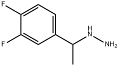 1-(1-(3,4-difluorophenyl)ethyl)hydrazine Struktur