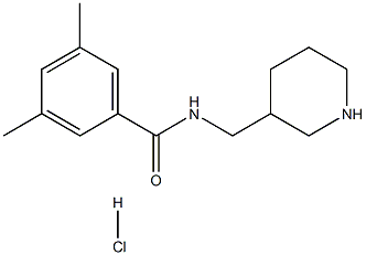 3,5-dimethyl-N-(piperidin-3-ylmethyl)benzamide Struktur