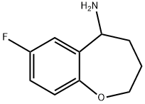 7-fluoro-2,3,4,5-tetrahydro-1-benzoxepin-5-amine Struktur