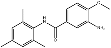 3-amino-4-methoxy-N-(2,4,6-trimethylphenyl)benzamide Struktur