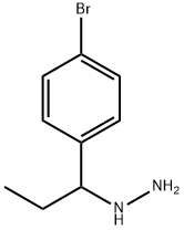 1-(1-(4-bromophenyl)propyl)hydrazine Struktur