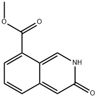 3-Hydroxy-isoquinoline-8-carboxylic acid methyl ester Struktur