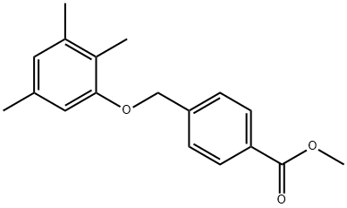 methyl 4-(2,3,5-trimethylphenoxymethyl)benzoate Struktur