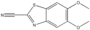 2-Benzothiazolecarbonitrile,5,6-dimethoxy-(9CI) Struktur