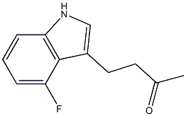 2-BUTANONE,4-(4-FLUORO-1H-INDOL-3-YL)- Struktur