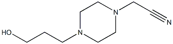 1-Piperazineacetonitrile,4-(3-hydroxypropyl)-(6CI,9CI) Struktur