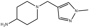 1-[(1-methyl-1H-pyrazol-4-yl)methyl]piperidin-4-amine Struktur