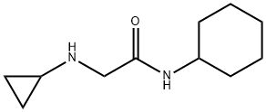 N-cyclohexyl-2-(cyclopropylamino)acetamide Struktur