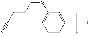 4-[3-(trifluoromethyl)phenoxy]butanenitrile Struktur